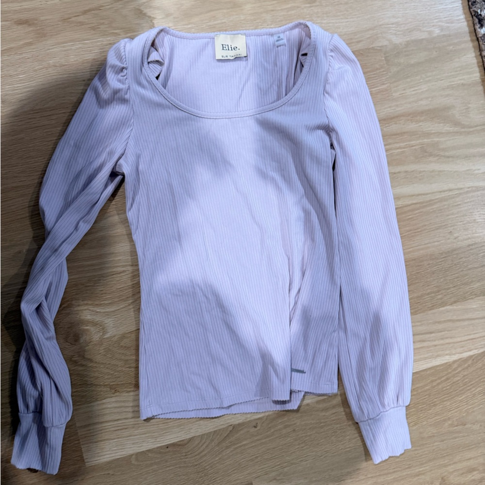 Elie Tahari Women's Light Purple Long Sleeve Top - Picture 1 of 2